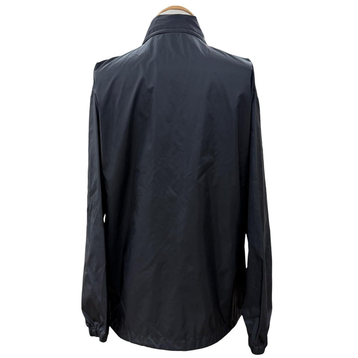 極美品▼ENNOY エンノイ 22SS SS22BRENJK01LV Nylon Packable Jacket ロゴ刺繍 フード入り ジップアップ ナイロンジャケット ブラック M