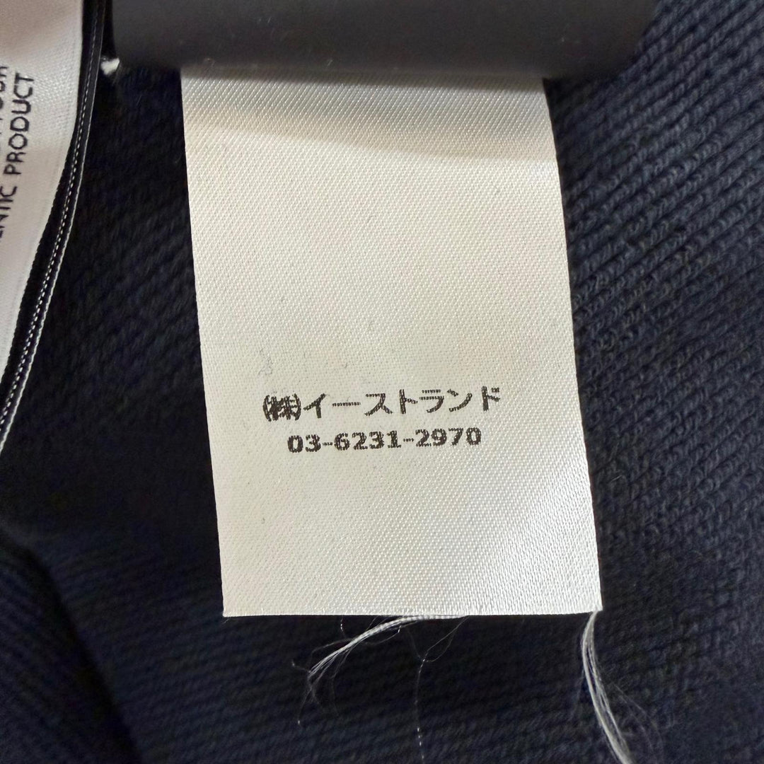 【ドンドン見直し】美品□PALM ANGELS パームエンジェルス Gothic Studded Crew Neck スタッズロゴ スウェットシャツ ネイビー M 正規品