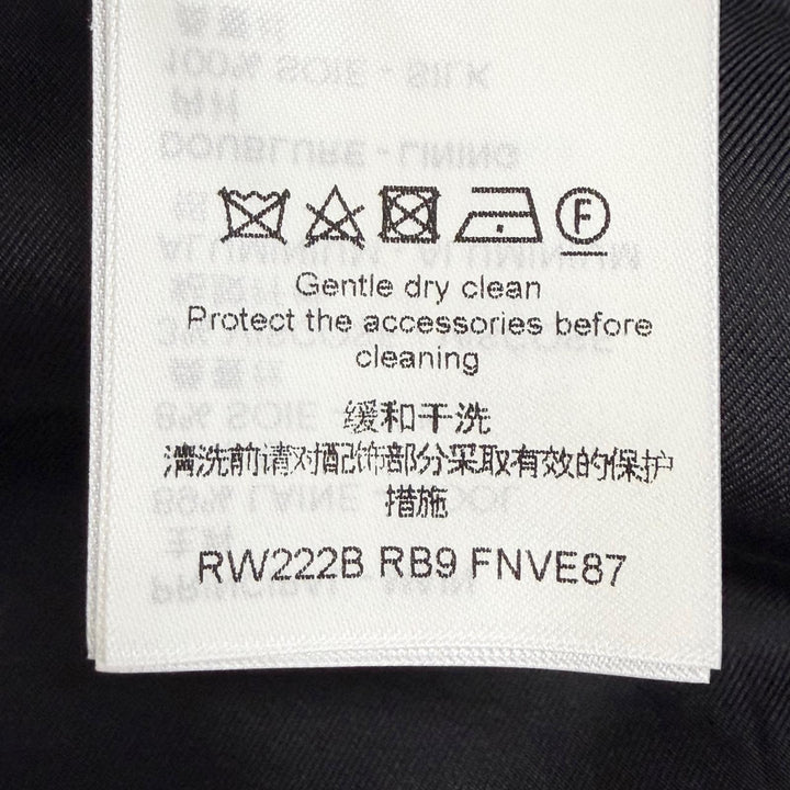 未使用品△LOUIS VUITTON ルイヴィトン 22AW ウール シルク カシュクールデザイン ロングジレ ベスト ブラック 正規品 36 イタリア製