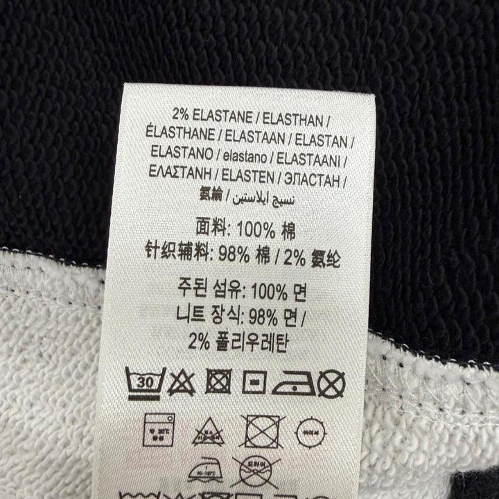 未使用品▼BURBERRY バーバリー 8034510 コットン100% ノバチェック柄 ダブルジップアップ パーカー ブラック ベージュ M 正規品 メンズ