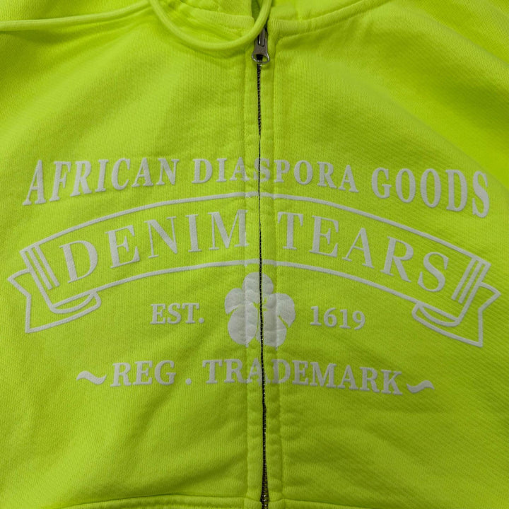 未使用品□DENIM TEARS デニムティアーズ 25SS ADG Zip Hoodie ジップアップ フーディー パーカー ライムグリーン L 正規品 メンズ