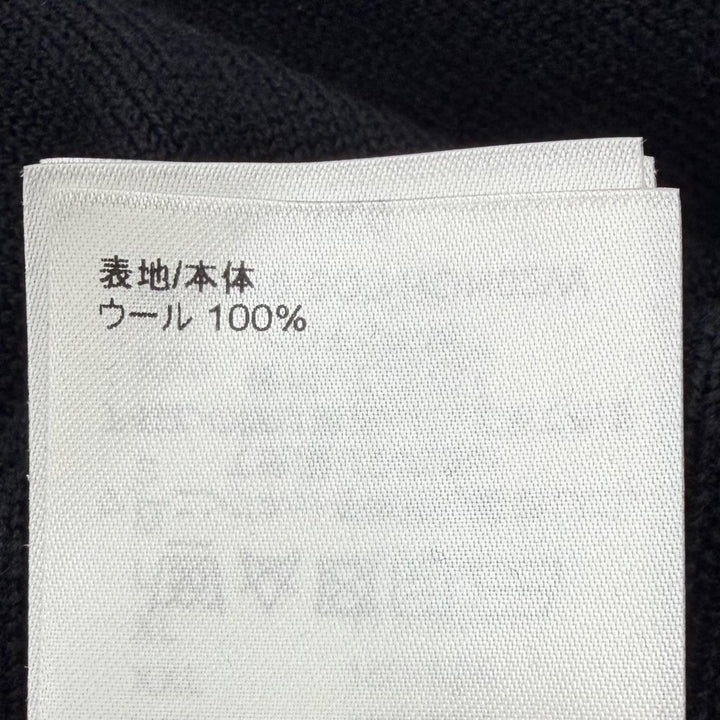 極美品▼LOUIS VUITTON ルイヴィトン 23SS ウール バードジャガード ニットポロシャツ セーター ブラック ライトブルー S 正規品 メンズ