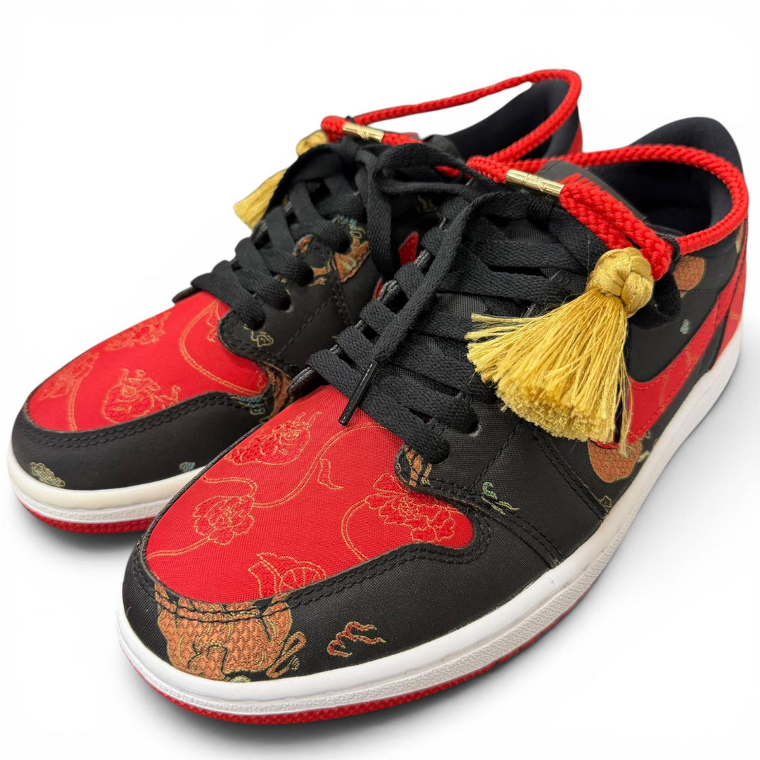 未使用品□NIKE ナイキ DD2233-001 AIR JORDAN1 LOW OG CNY チャイニーズニューイヤー ローカットスニーカー ブラック レッド 25.5