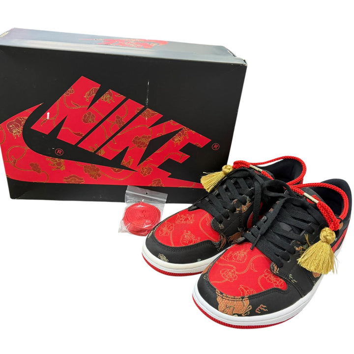 未使用品□NIKE ナイキ DD2233-001 AIR JORDAN1 LOW OG CNY チャイニーズニューイヤー ローカットスニーカー ブラック レッド 25.5