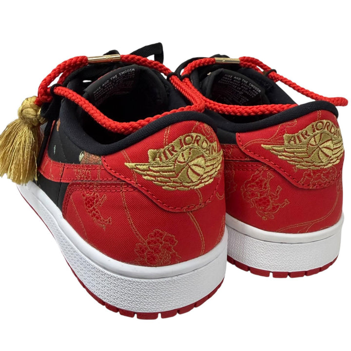 未使用品□NIKE ナイキ DD2233-001 AIR JORDAN1 LOW OG CNY チャイニーズニューイヤー ローカットスニーカー ブラック レッド 25.5