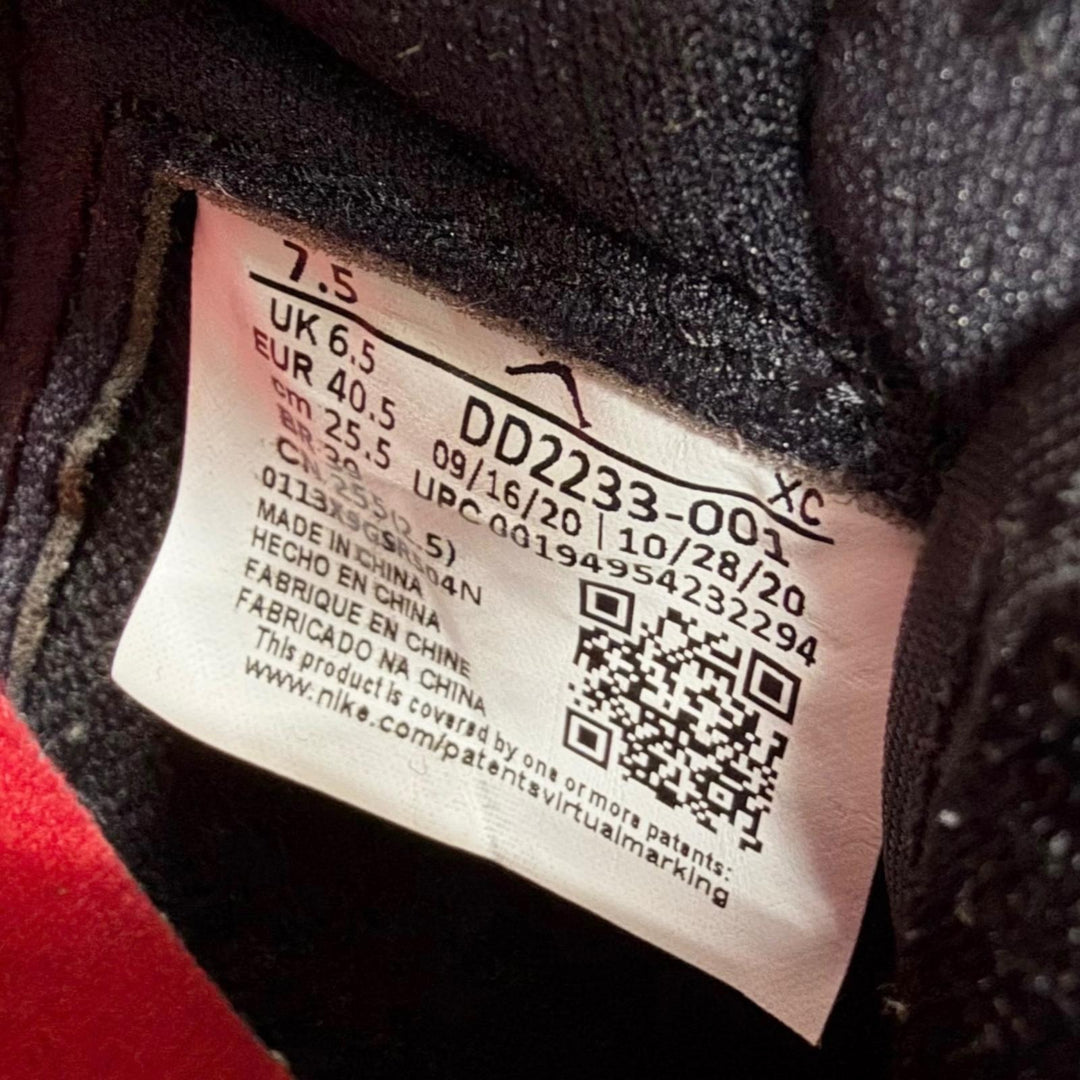 未使用品□NIKE ナイキ DD2233-001 AIR JORDAN1 LOW OG CNY チャイニーズニューイヤー ローカットスニーカー ブラック レッド 25.5