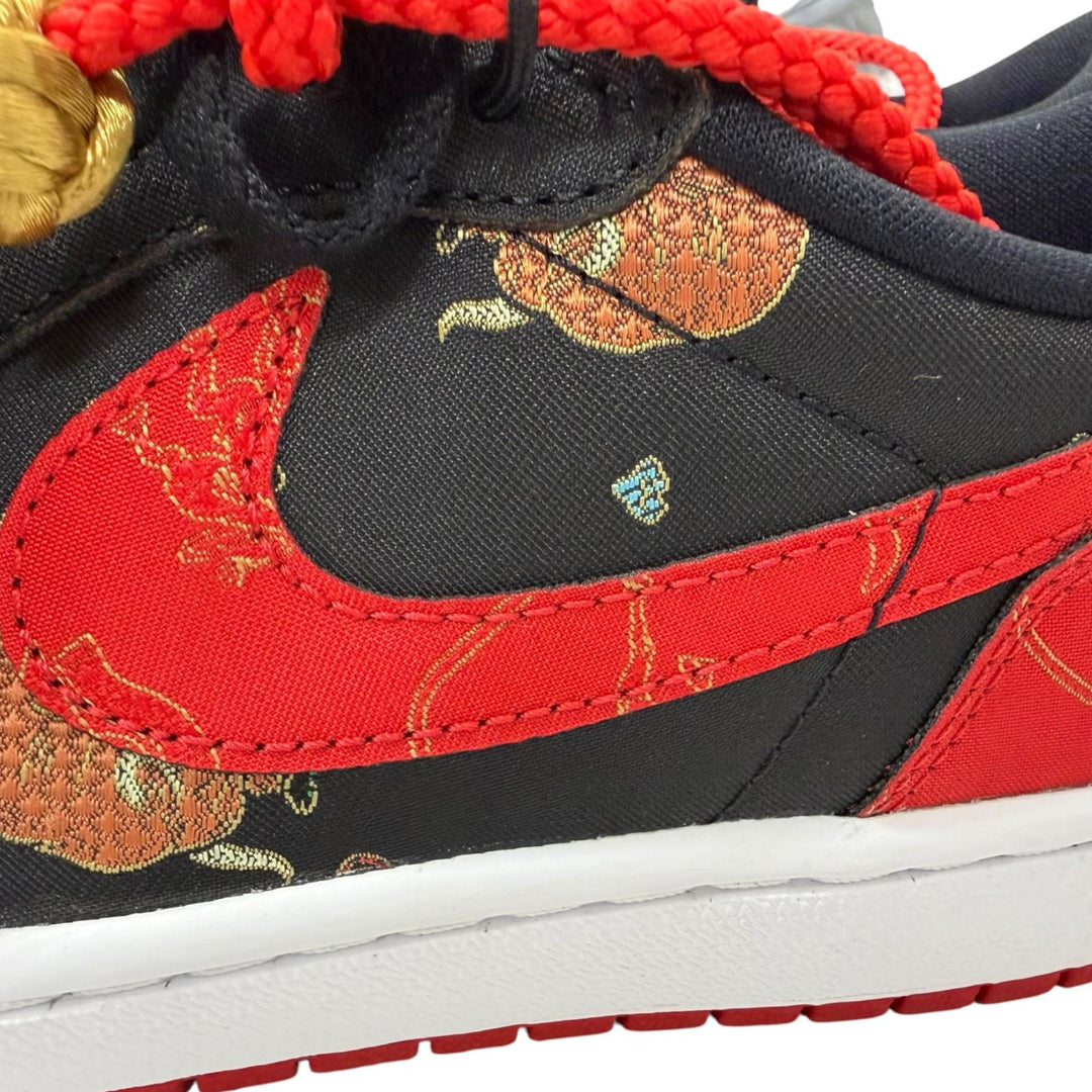 未使用品□NIKE ナイキ DD2233-001 AIR JORDAN1 LOW OG CNY チャイニーズニューイヤー ローカットスニーカー ブラック レッド 25.5