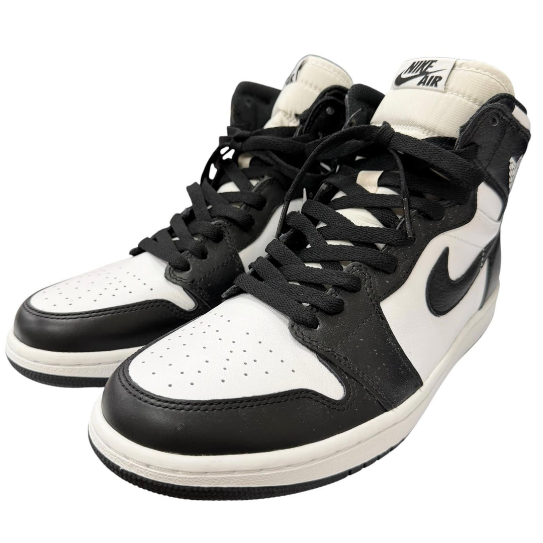 未使用品□NIKE ナイキ 555088-010 AIR JORDAN 1 RETRO HIGH OG レザー ハイカットスニーカー ブラック ホワイト パンダ 27 メンズ