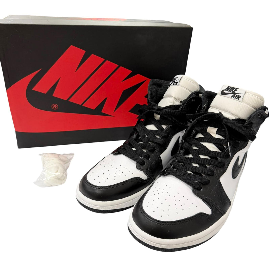 未使用品□NIKE ナイキ 555088-010 AIR JORDAN 1 RETRO HIGH OG レザー ハイカットスニーカー ブラック ホワイト パンダ 27 メンズ