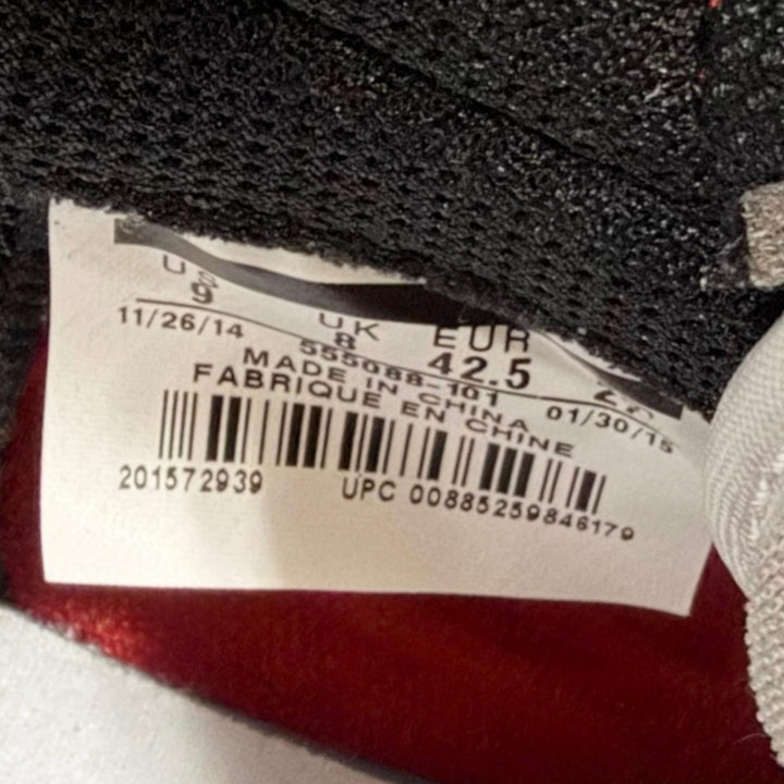 極美品□NIKE ナイキ AIR JORDAN 1 RETRO HIGH OG CHICAGO 2015 レザー ハイカットスニーカー レッド ホワイト ブラック 27 メンズ