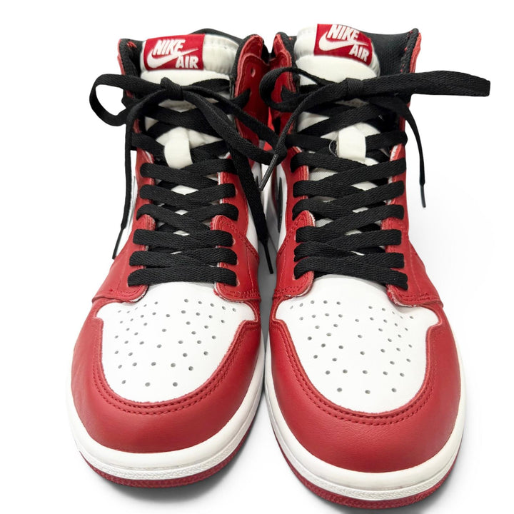 極美品□NIKE ナイキ AIR JORDAN 1 RETRO HIGH OG CHICAGO 2015 レザー ハイカットスニーカー レッド ホワイト ブラック 27 メンズ