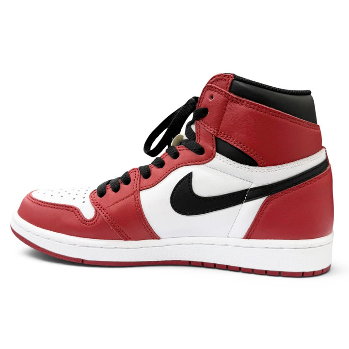 極美品□NIKE ナイキ AIR JORDAN 1 RETRO HIGH OG CHICAGO 2015 レザー ハイカットスニーカー レッド ホワイト ブラック 27 メンズ