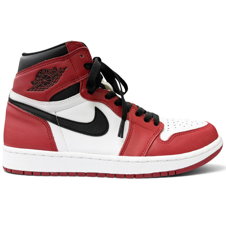 極美品□NIKE ナイキ AIR JORDAN 1 RETRO HIGH OG CHICAGO 2015 レザー ハイカットスニーカー レッド ホワイト ブラック 27 メンズ