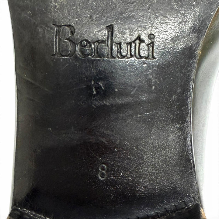 【ドンドン見直し】良品□Berluti ベルルッティ アレッサンドロ タトゥーコレクション パティーヌレザー ドレスシューズ 茶 緑 8