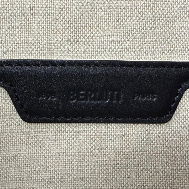 美品□BERLUTI ベルルッティ ニノ TGM ヴェネチアカーフレザー カリグラフィ スクリット タトゥーコレクション 鷹 クラッチバッグ 伊製