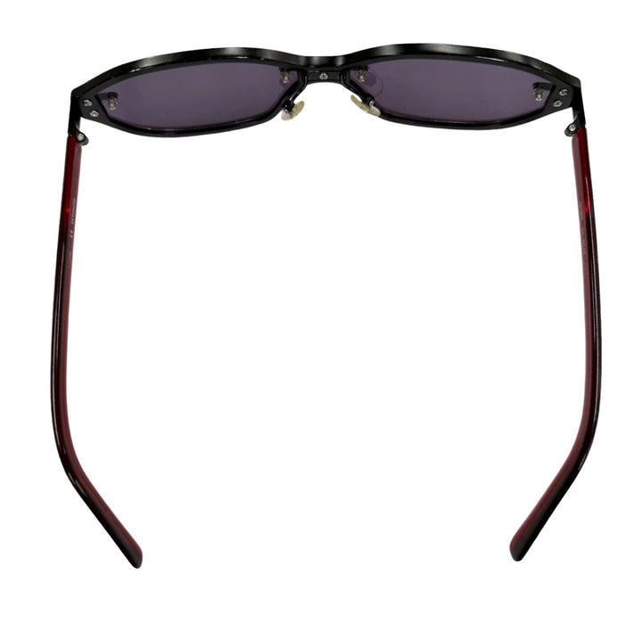 良品▼JEAN-PAUL GAULTIER ジャンポールゴルチエ ヴィンテージ 56-0040 アイウェア サングラス ブラック クリアレッド レンズ：パープル