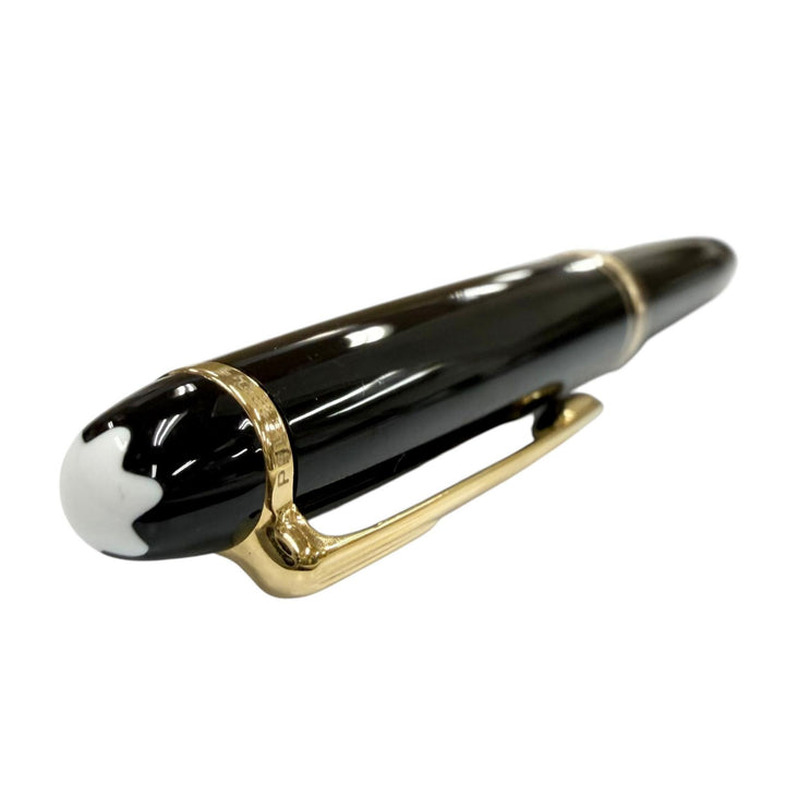 極美品▼MONTBLANC モンブラン マイスターシュテュック クラシック ホワイトスター ツイスト式 ボールペン ブラック ゴールド 筆記確認済