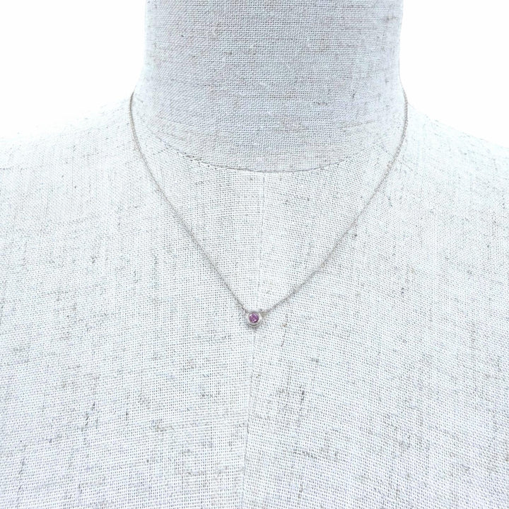 極美品☆TIFFANY&amp;Co. ティファニー エルサペレッティ カラーバイザヤード ペンダント 925 ピンクサファイア シルバー ピンク 重量1.6g