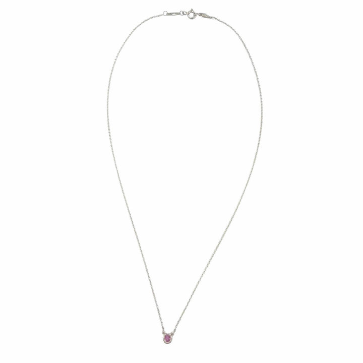 極美品☆TIFFANY&amp;Co. ティファニー エルサペレッティ カラーバイザヤード ペンダント 925 ピンクサファイア シルバー ピンク 重量1.6g
