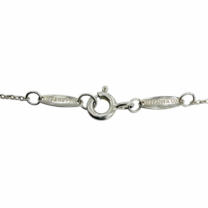 極美品☆TIFFANY&amp;Co. ティファニー エルサペレッティ カラーバイザヤード ペンダント 925 ピンクサファイア シルバー ピンク 重量1.6g