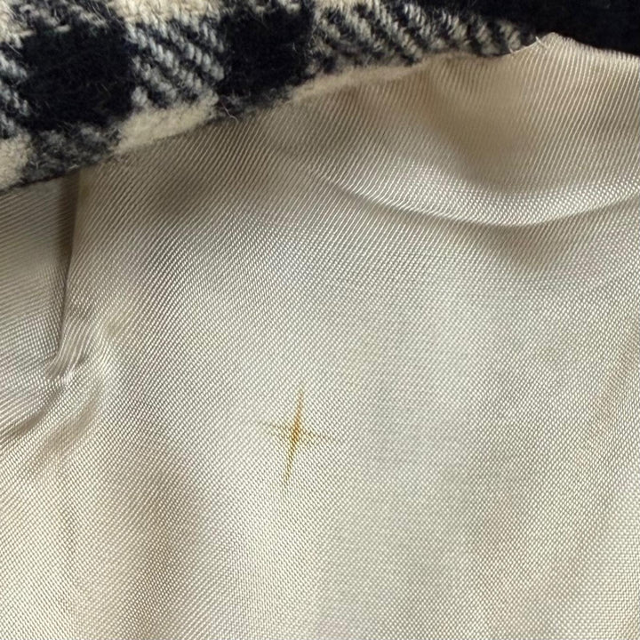美品★BURBERRY LONDON バーバリーロンドン FN056-051-09 ウール カシミヤ混 ロゴボタン 裏地ノバチェック柄 コート ブラック 38 正規品