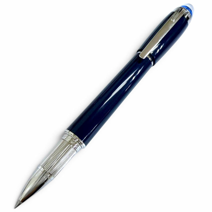 極美品□MONTBLANC モンブラン スターウォーカー ブループラネット ボールペン ブルー シルバー ドイツ製 メンズ 筆記確認済み 箱付き