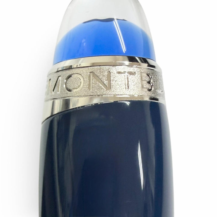 極美品□MONTBLANC モンブラン スターウォーカー ブループラネット ボールペン ブルー シルバー ドイツ製 メンズ 筆記確認済み 箱付き