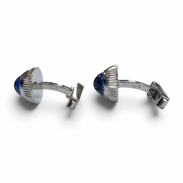 美品▼Cartier カルティエ AG925 ブルースピネル カフスボタン カフリンクス シルバー ブルー フランス製 メンズ アクセサリー ビジネス