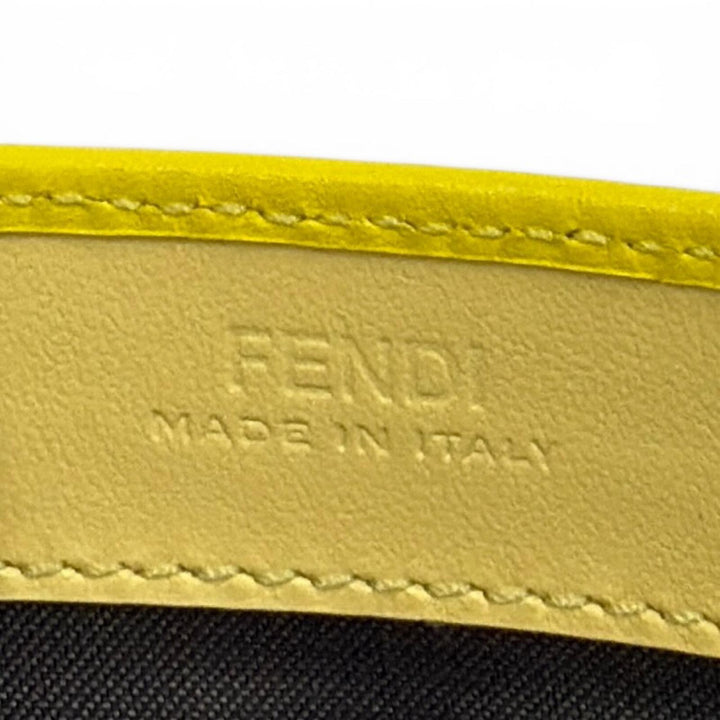 美品★FENDI フェンディ 8M0251 FFダイアモンド コンチネンタル レザー ロングウォレット 長財布 イエロー ゴールド金具 箱・保存袋付き