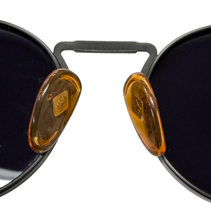 美品□JEAN-PAUL GAULTIER ジャンポールゴルチエ ヴィンテージ 56-8171 スプリングテンプル ラウンドフレーム サングラス 黒 日本製