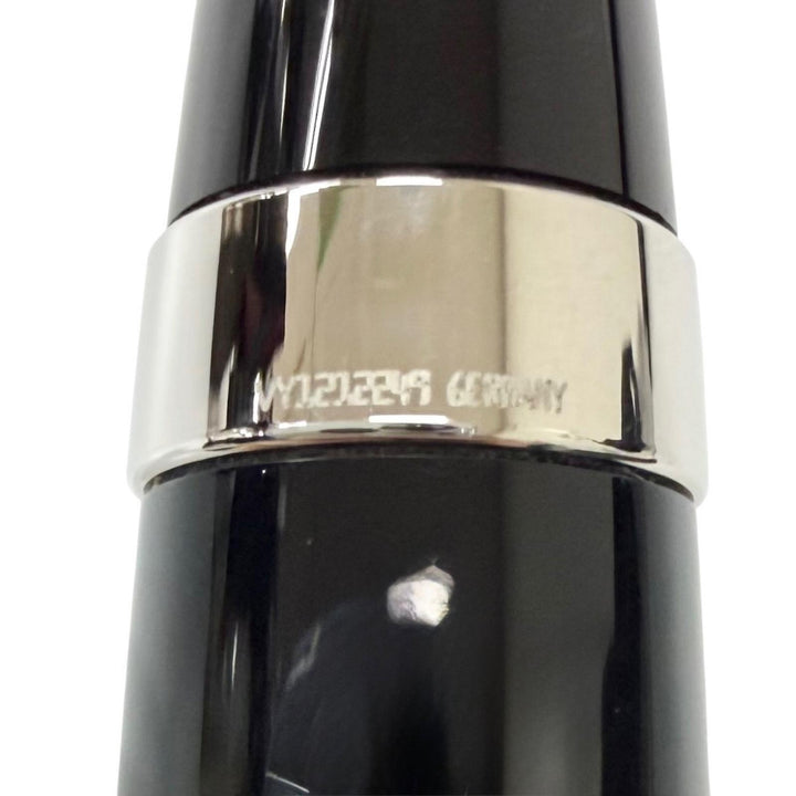 極美品□MONTBLANC モンブラン BOHEME ボエム ブルージェムストーン ツイスト式 ボールペン ブラック シルバー ドイツ製 筆記確認済み