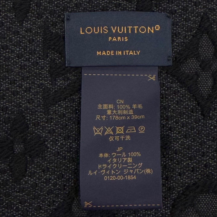 極美品▼LOUIS VUITTON ルイヴィトン 2025年製 M70520 エシャルプ モノグラム クラシック ウール100% フリンジ マフラー 正規品 箱付き