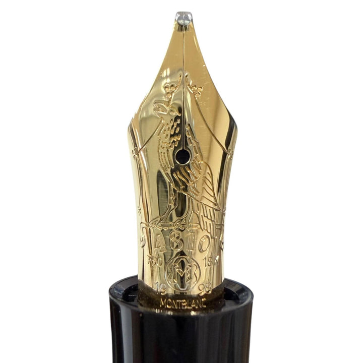 美品□MONTBLANC モンブラン ヴィンテージ 作家シリーズ1998 エドガー・アラン・ポー 18K BBニブ 17000本限定 万年筆 ネイビー ドイツ製