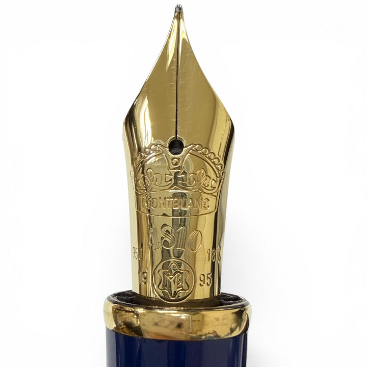 極美品□MONTBLANC モンブラン ヴィンテージ パトロンシリーズ1995 プリンスリージェント 925 750 Fニブ 4810本限定 万年筆 ドイツ製 43g