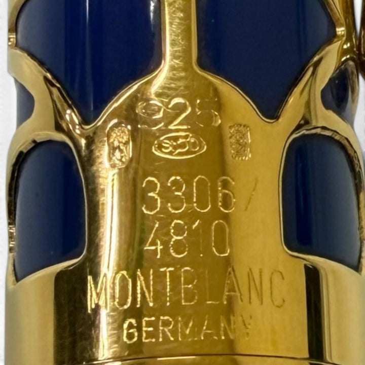 極美品□MONTBLANC モンブラン ヴィンテージ パトロンシリーズ1995 プリンスリージェント 925 750 Fニブ 4810本限定 万年筆 ドイツ製 43g