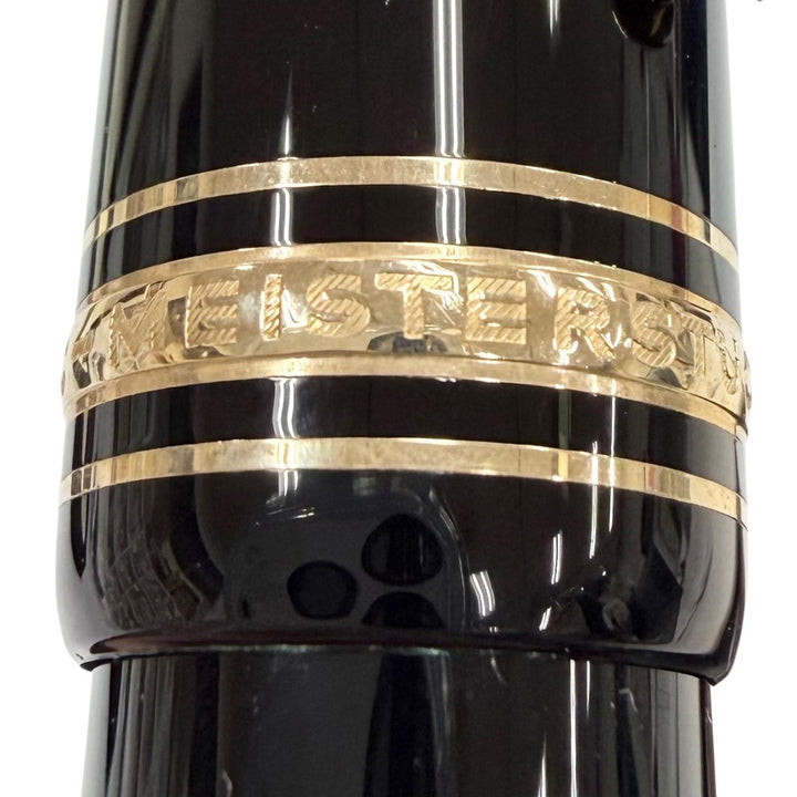 極美品▼MONTBLANC モンブラン マイスターシュテュック 149 ペン先18K Fニブ ホワイトスター 万年筆 ブラック ゴールド ドイツ製 メンズ
