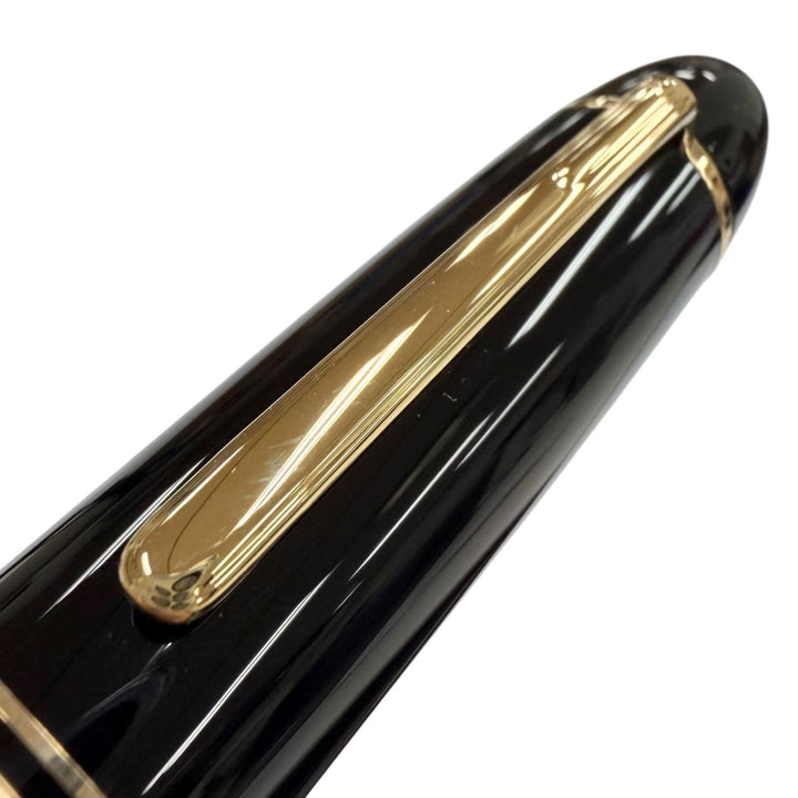 極美品▼MONTBLANC モンブラン マイスターシュテュック 149 ペン先18K Fニブ ホワイトスター 万年筆 ブラック ゴールド ドイツ製 メンズ
