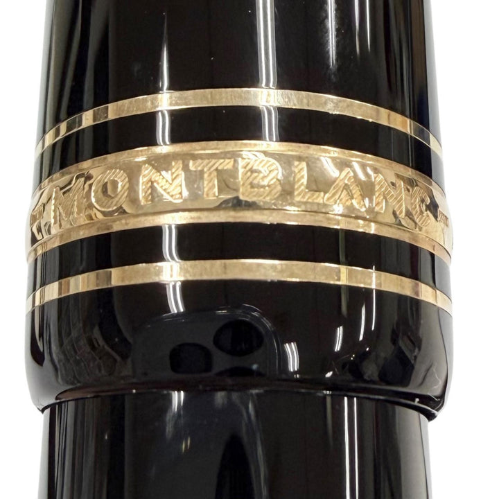 極美品▼MONTBLANC モンブラン マイスターシュテュック 149 ペン先18K Fニブ ホワイトスター 万年筆 ブラック ゴールド ドイツ製 メンズ