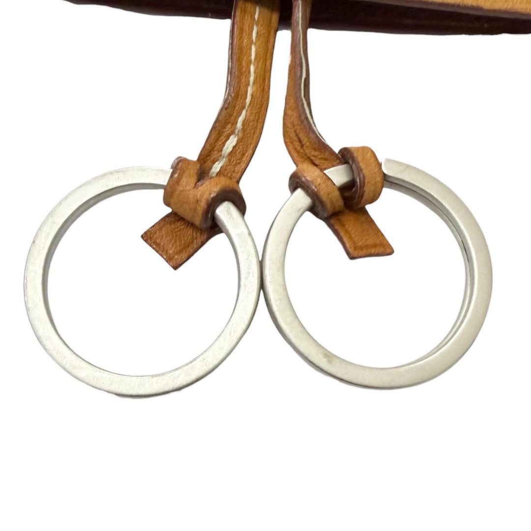 良品□HERMES エルメス ヴィンテージ ボックスカーフ マルジェラ期 クロシェット レザーネックレス ゴールド □C刻印 フランス製 メンズ