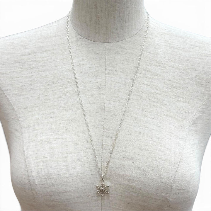 美品★TIFFANY&amp;Co. ティファニー 925 オーバルリンク チェーン スノーフレーク ペンダント ネックレス アクセサリー シルバー 重量4.6g
