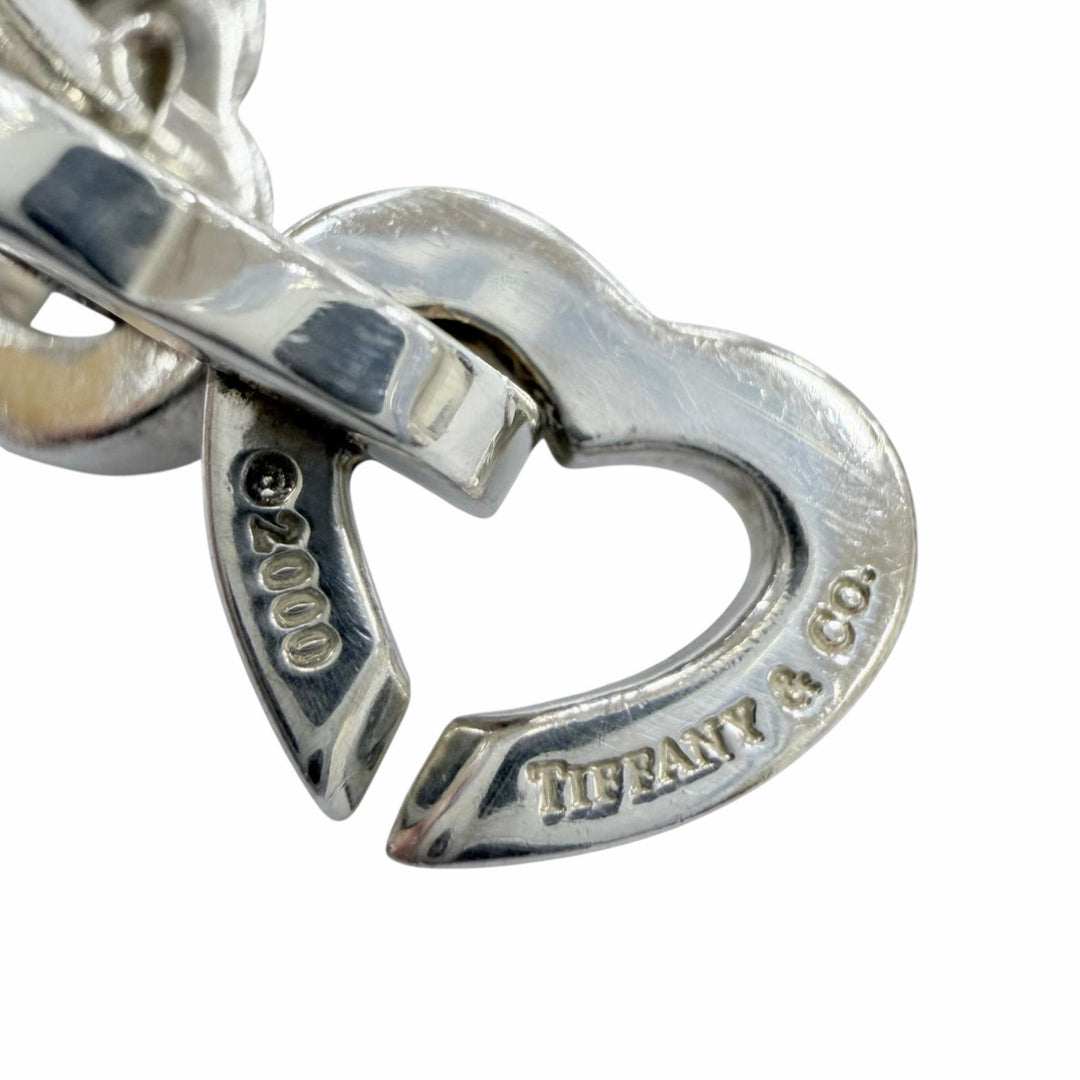 美品☆TIFFANY&amp;Co. ティファニー ヴィンテージ ハートリンク ブレスレット 925 750（YG）コンビ シルバー イエローゴールド 重量34.9g