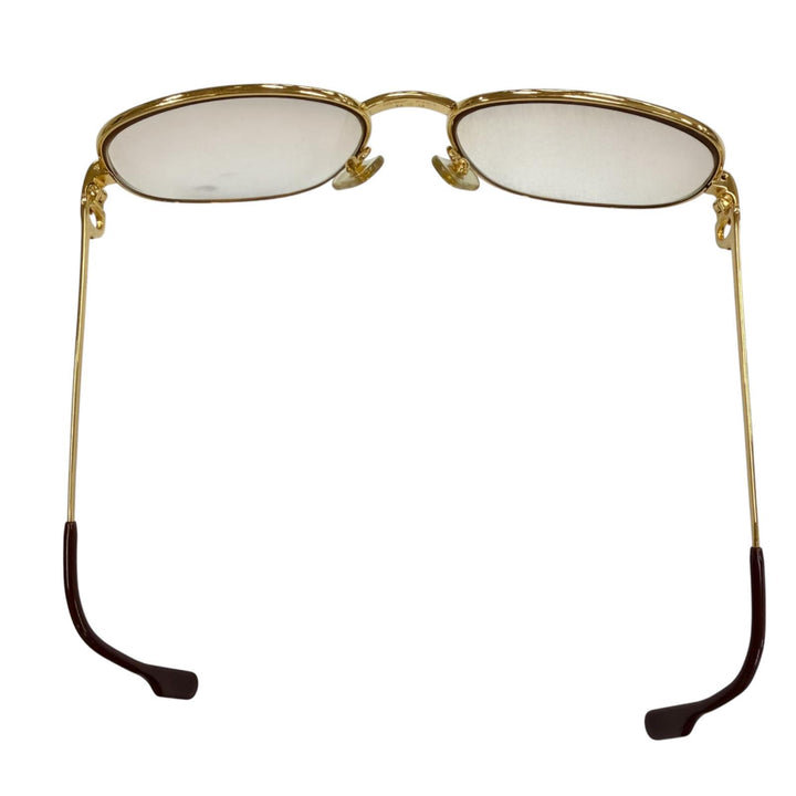 良品▼Cartier カルティエ ヴィンテージ トリニティ グラデーションレンズ アイウェア サングラス ゴールド ボルドー 54□16 130 度入り