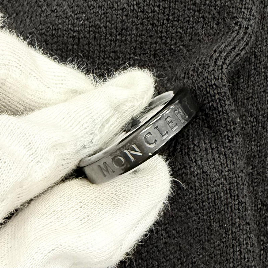 美品△MONCLER モンクレール PREMIERE NOISETTE ウール100％ 襟ミンクショール付き ダブルブレスト ダウンコート ブラック 0 伊製 正規品