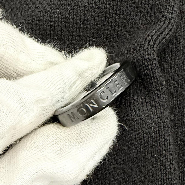 美品△MONCLER モンクレール PREMIERE NOISETTE ウール100％ 襟ミンクショール付き ダブルブレスト ダウンコート ブラック 0 伊製 正規品