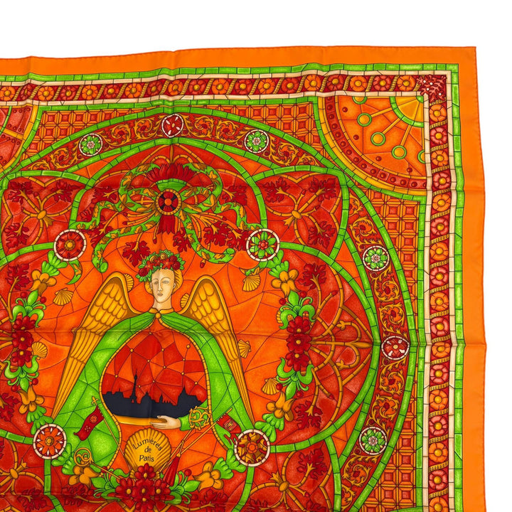 未使用品★HERMES エルメス カレ90 Lumieres De Paris パリの灯 シルク100％ 希少 スカーフ マルチ フランス製 レディース 箱付き