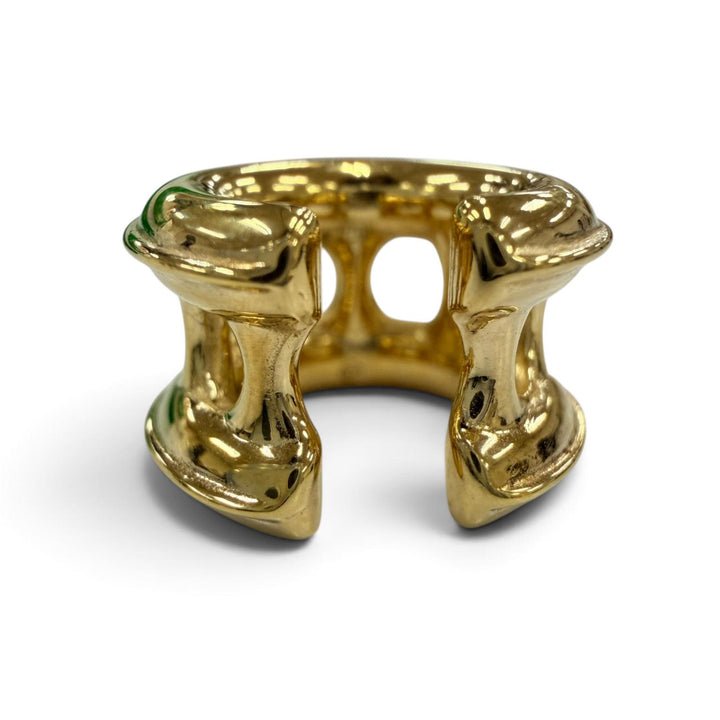 美品☆BOTTEGAVENETA ボッテガヴェネタ 925 イヤーカフ アクセサリー イヤリング ゴールド イタリア製 重量5.8g レディース 箱・保存袋付