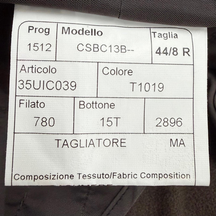 極美品▼TAGLIATORE タリアトーレ カシミヤ100% ロゴ入りボタン シングル チェスターコート ブラウン 44 イタリア製 正規品 メンズ