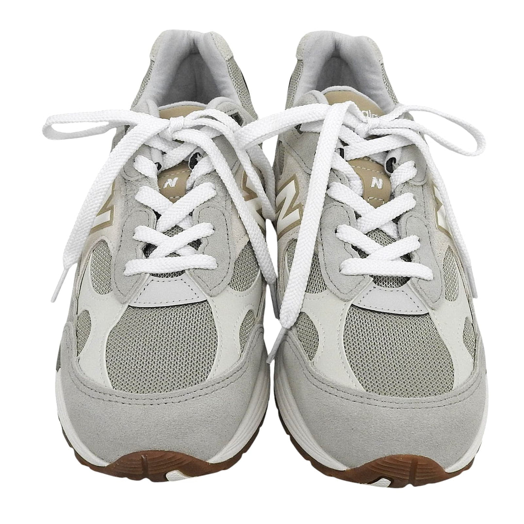 未使用品▲NEW BALANCE ニューバランス U992720 992 オリビン Nロゴ スニーカー グレー ベージュ 27cm USA製 メンズ 箱付き