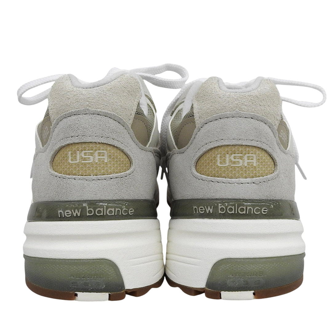 未使用品▲NEW BALANCE ニューバランス U992720 992 オリビン Nロゴ スニーカー グレー ベージュ 27cm USA製 メンズ 箱付き
