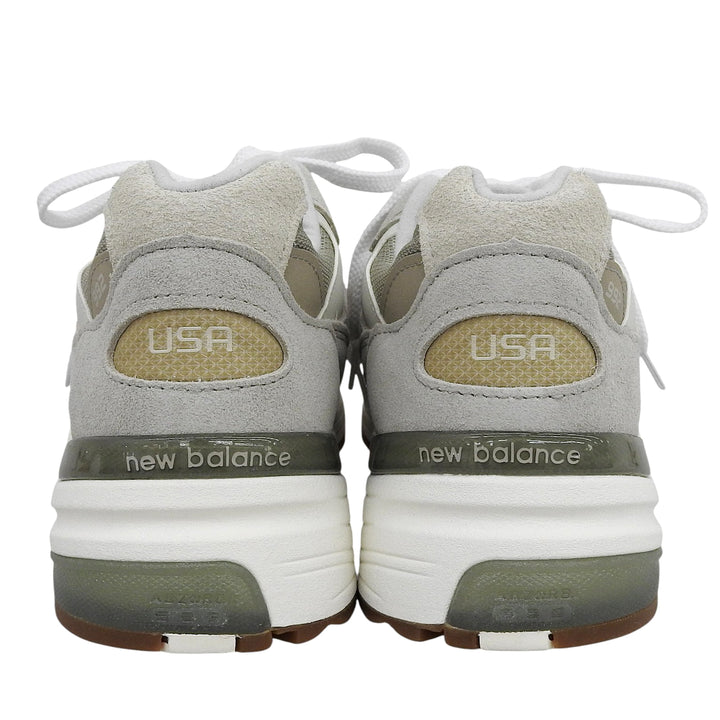 未使用品▲NEW BALANCE ニューバランス U992720 992 オリビン Nロゴ スニーカー グレー ベージュ 27cm USA製 メンズ 箱付き